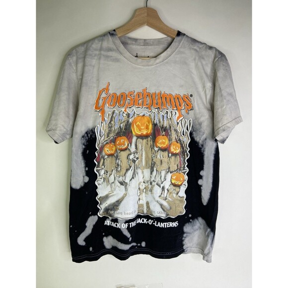 Goosebumps Attack of the Jack O Lanterns Tie Dye Short Sleeve T-Shirt Mens Small - Picture 1 of 5